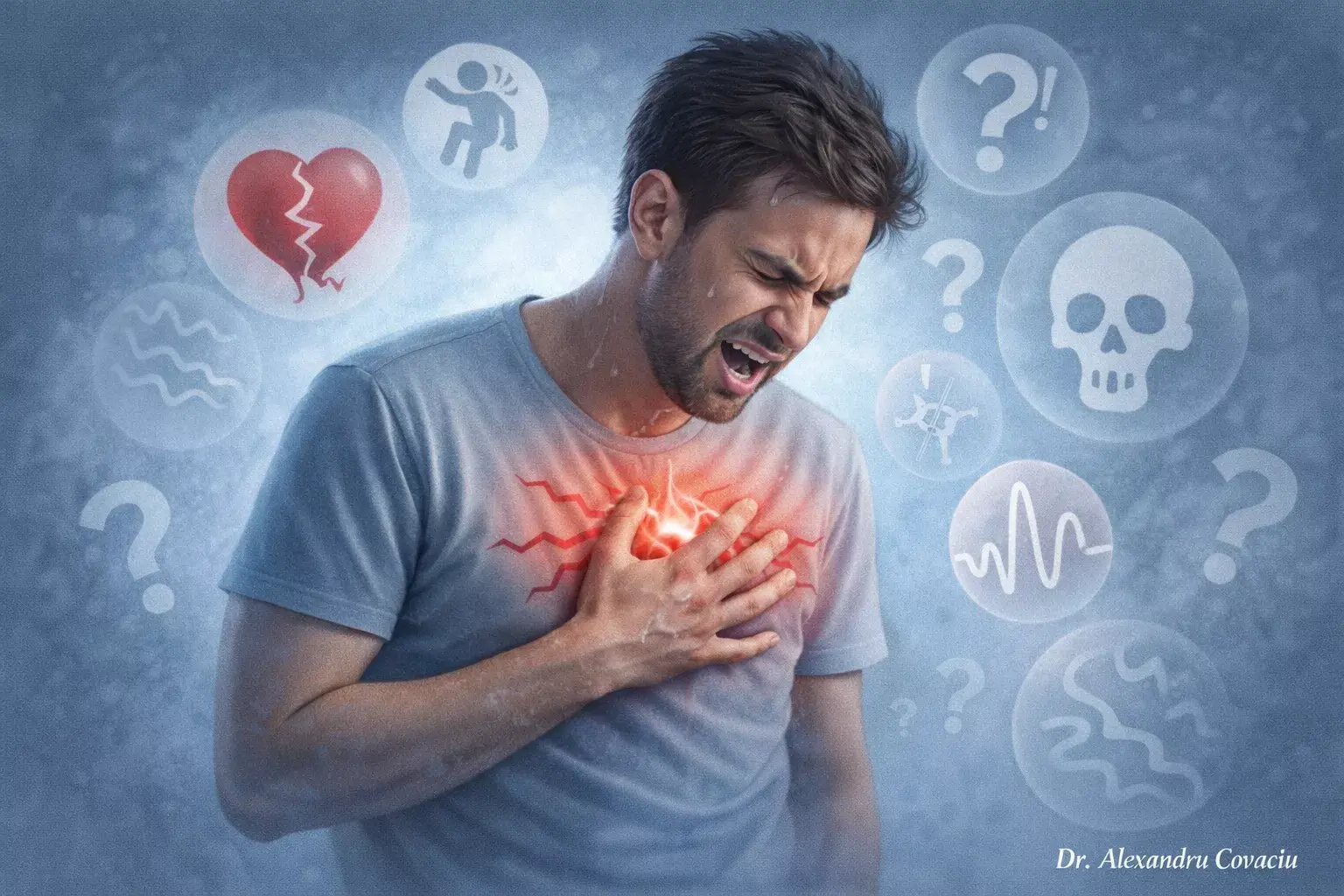 Atac de panică – simptome cardiace și senzație de lipsă de aer