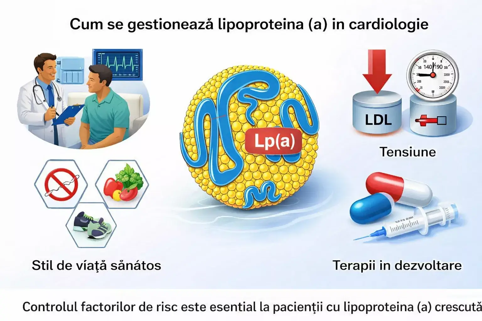 Tratamentul lipoproteina (a) și controlul riscului cardiovascular prin prevenție