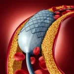 Infografic cu stent coronarian după angioplastie